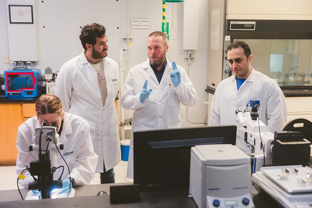 Josh Hutcheson and crew in the Hutcheson Lab
