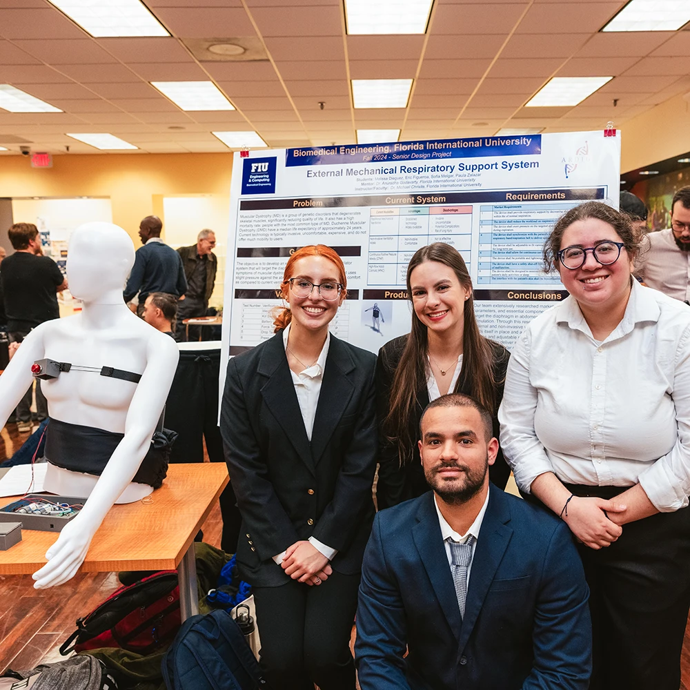 BME student at the Senior Design Showcase