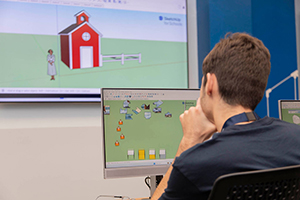 Young students in an FIU Builders of Tomorrow session