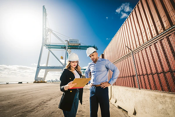 FIU Business students at the Port of Miami