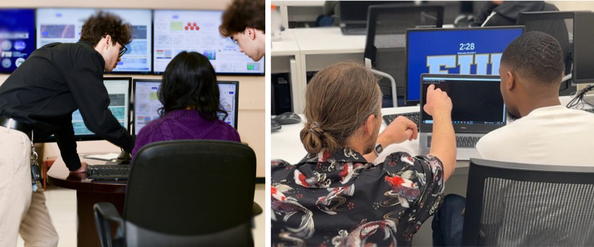 Students and teachers collaborating