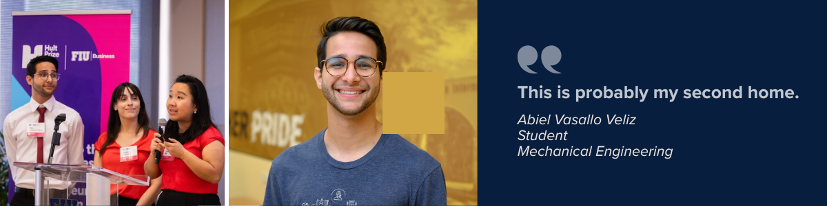 “This is probably my second home,” Vasallo Veliz says.