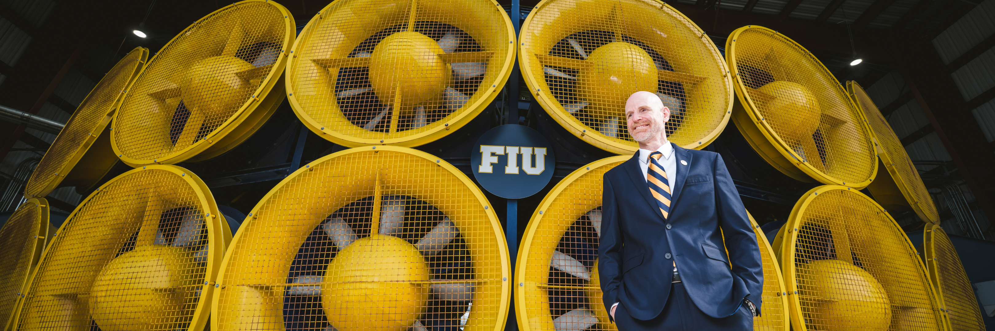 Dean Jack Puleo at the Wall of Wind