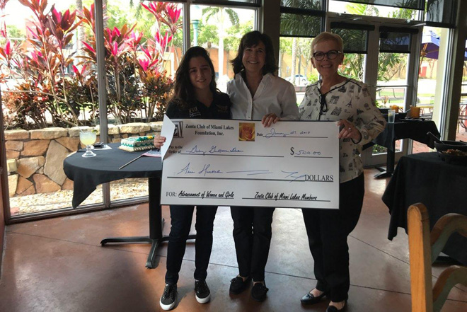 Gabriela Duran has been awarded a scholarship from the Zonta Women’s Club