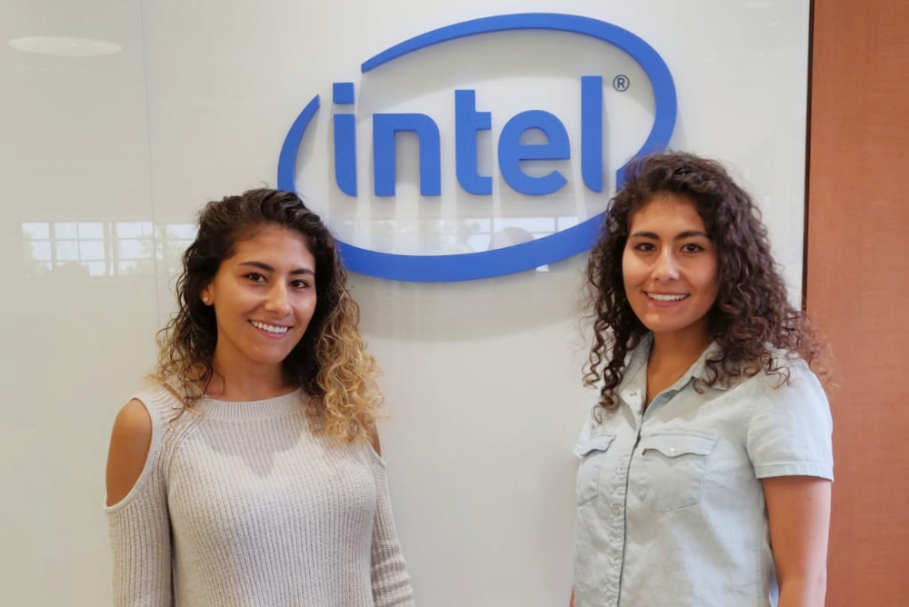 Got our first jobs! Twin sisters working for Intel