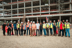 Topping Out Ceremony group picture